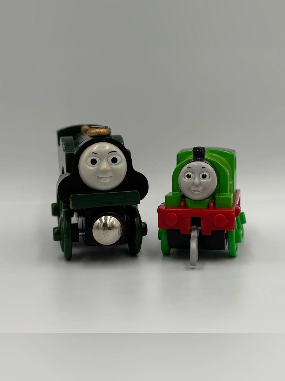 RARE Y2K Thomas & Friends Emily & Percy Diecast Train Vehicle Cars Kids Toy Lot